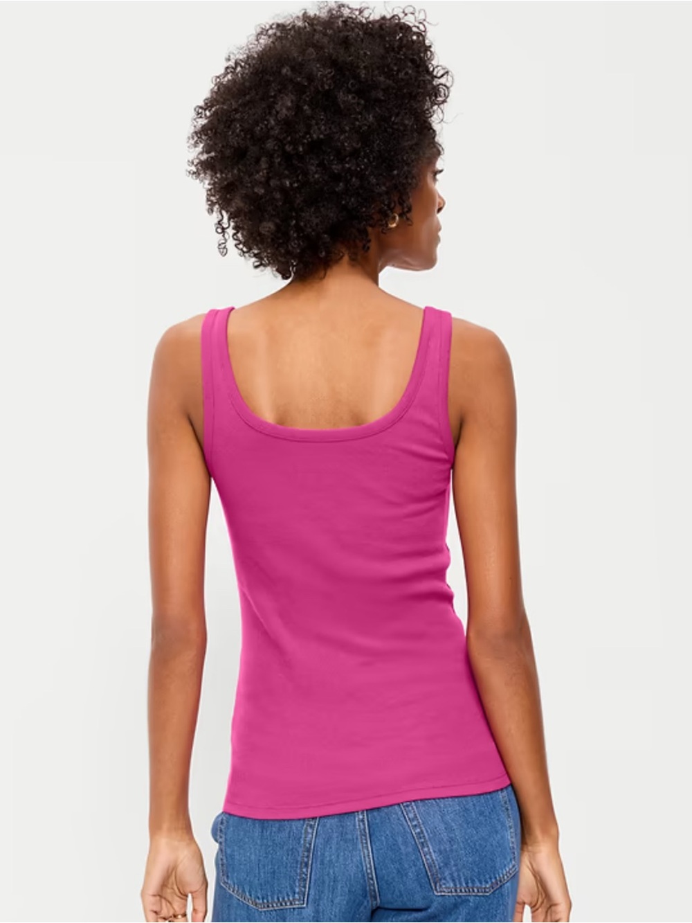 First-Layer Ribbed Scoop-Neck Tank Top - Picture 5 of 7